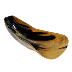 Blossom Craft India - Tazón de Cuerno de Búfalo y Buey 100% Natural, Pulido Brillante, Ecológico, Decoración Navideña para la Mesa, al Precio Más Bajo - Product Image 6