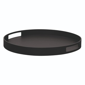 Bandeja Redonda de Metal Verde Salvia de Lujo, Bandeja Decorativa Esmaltada para Servir Café, Bandeja de Metal con Borde Dorado para Hotel y Hogar - Product Image 6