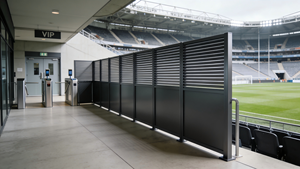 Clôture en aluminium à persiennes pour zone de supporters de <span class=keywords><strong>la</strong></span> Coupe <span class=keywords><strong>du</strong></span> <span class=keywords><strong>Monde</strong></span>, clôture extérieure pour <span class=keywords><strong>la</strong></span> protection de <span class=keywords><strong>la</strong></span> vie privée pour les stades et les événements sportifs - Product Image 3