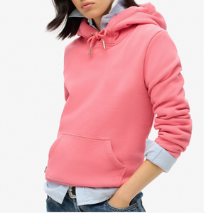 Sudaderas al por mayor para mujer, de corte ajustado, con forro polar, de algodón, con lavado ácido, con logotipo personalizado por transferencia térmica. - Product Image 4