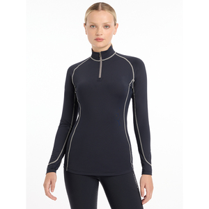 High Quality 4way Stretch Horse Riding Equestrian Shirt Top <b>Base</b> <b>Layer</b> Competition Show Shirt Polo in Soft Feel Technical Fabric - Product Image 5