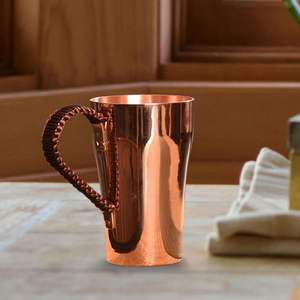 Pure Copper Moscow Mule Mug Handmade Hammered Copper Mug with Handle Copper Drinking Mug for Cocktail Beer Coffee Custom Logo - Product Image 3