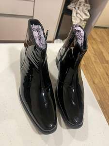 Botas de Vestir de Cuero para Hombre, Estilo Chelsea, con Punta, Cierre de Cremallera, Impermeables, Antideslizantes, Ligeras, Cómodas y Duraderas - Product Image 6