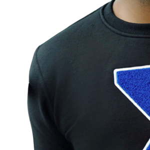 T-shirt en chenille noir pour homme Phi Beta Sigma Big Sigma, avec lettres grecques, vêtement de fraternité premium, manches courtes, coupe classique - Product Image 3