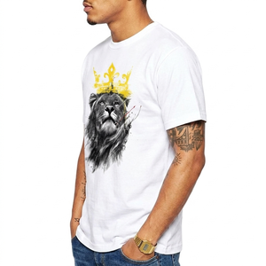 Camiseta Hip Hop de Corte Regular para Hombre con Logotipo Personalizado, Popular, Multicolor, Impresión en Serigrafía, Hecha de Mezcla de Poliéster/Algodón de 220g - Product Image 2