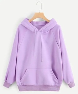 Fournisseur Evergreen India, sweats à capuche pour femmes à manches longues, unis, 100% coton biologique - Product Image 1