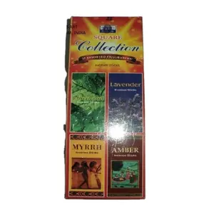 Hot Sale Popular Darshan Brand Mix Aroma Collection Hand Rolled Square Pack Incense Sticks Wholesale