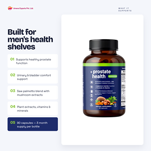 Cápsulas Herbales para la Salud de la Próstata para Hombres Adultos, Suplemento Dietético para el Tratamiento de la Próstata Masculina - Product Image 5