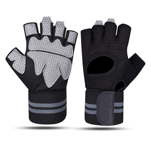 Meilleur fournisseur de gants de fitness demi-doigts en cuir pour la musculation, la gym et l'entraînement, unisexe, à enfiler, sans doigts - Product Image 6