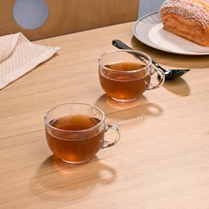 Juego de 2 Tazas de Té Redondas de Vidrio Transparente para Disfrutar de sus Bebidas Favoritas - Product Image 6