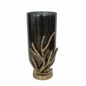 Jarrón de Mesa Contemporáneo de Bronce con Diseño de Coral, Decoración Metálica Hecha a Mano para el Hogar, Decoración Artística para Interiores - Product Image 3