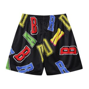 Shorts en maille pour hommes, imprimé personnalisé par sublimation, respirant, en polyester, au-dessus du genou, pour le basketball, la gym et le streetwear - Product Image 5