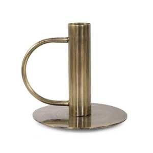 Porte-bougie de table avec poignée pour la décoration de la maison, porte-bougie en métal résistant à la chaleur - Product Image 2