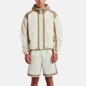 Conjunto de Dos Piezas para Hombre, Personalizado OEM/ODM, 100% Algodón Ecológico, Transpirable, de Alta Calidad, con Cierre de Cremallera de un Cuarto, Paneles de Bloques de Color, Estampado Sólido - Product Image 6