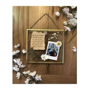 Modern Style <b>Metal</b> Glass Photo <b>Frame</b> Decorative Picture Display Home Decor - Product Image 2