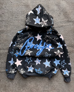 Top Hoodie Manufacture Custom New Fashion DTG Printed Distressed Hoodie Heavyweight French Terry Hoodie Acid Wash Vintage Hoodie - Product Image 5