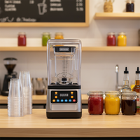 Mixeur Commercial Insonorisé pour Smoothies, Extracteur de Jus Électrique, Robot Culinaire pour Fruits, Légumes, Glace Pilée et Milkshakes