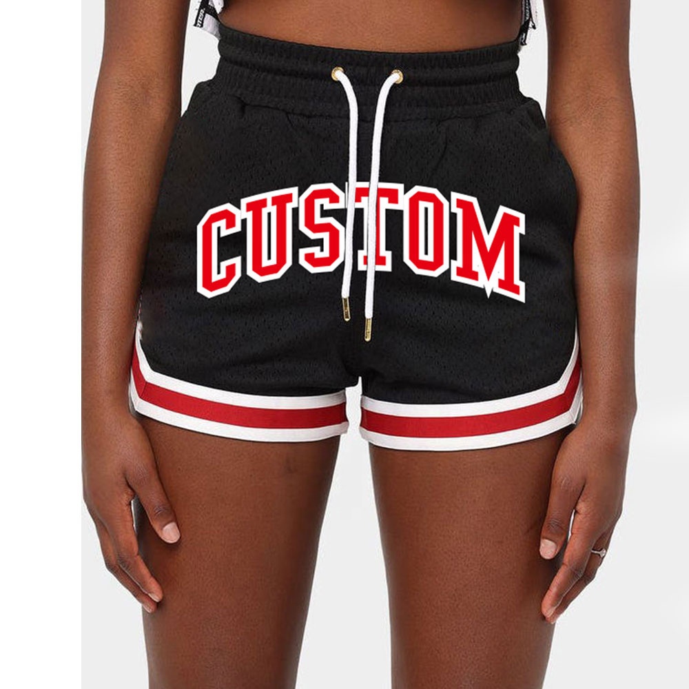 Professional Women basketball Short Street wear Custom Embroidery Fashion mesh basketball shorts Nicker