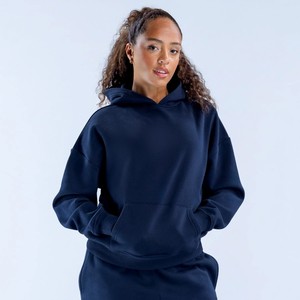 Servicio OEM al por mayor, logotipo personalizado, sudaderas con capucha para mujer, estilo clásico, de color sólido, tejido suave y cómodo para ropa urbana. - Product Image 3