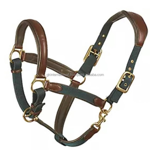 Licol de cheval haut confort et haute qualité en cuir avec matériel en laiton portable au prix de gros meilleur vendeur - Product Image 2