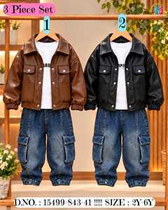 Ensemble veste cardigan et pantalon à carreaux pour enfants, tenue de style coréen pour tout-petits, vêtements de printemps et d'automne - Product Image 4
