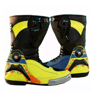 Botas de Motociclismo Deportivas de Cuero para Hombre, Diseño Personalizado con Logotipo de Marca, Botas de Carreras - Product Image 5