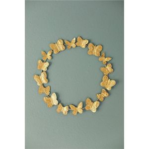 Guirlande Murale Papillon en Fer Doré pour Décoration Intérieure Chambre Bureau - Vente en Gros - Product Image 1