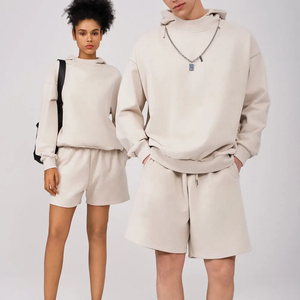 Soft Fabric Hoodie and Shorts Outfit for Men Everyday Wear Hoodie and Shorts Two Piece for Men - Product Image 5