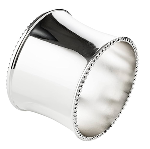 Anneaux de serviette en acier inoxydable martelé – Nouveauté très prisée pour la décoration de table lors de mariages, banquets et fêtes - Product Image 2