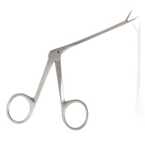 Pinza Quirúrgica Manual de Acero Inoxidable para Oído, Nariz y Garganta (ENT), Tipo Malleus, Tipo Cocodrilo, Micro Pinza para Oído, 10 cm, CE, con Empuñadura Quirúrgica - Product Image 4