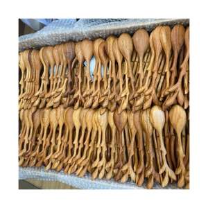 Cuillères en bois de qualité supérieure 2026, sélectionnées pour un usage quotidien en cuisine, en bois pur, propres, sûres, fiables et écologiques – Outil de cuisson - Product Image 4