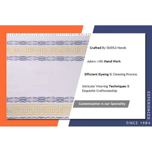 Alfombra bordada India tejida a mano de algodón de calidad superior Alfombras y juegos de área con estampado de bloques de mano a la venta a precio barato - Product Image 6