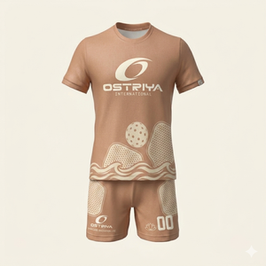 ชุดพิกเคิลบอลชายแบบแห้งเร็ว เอวยางยืด คอกลม พิมพ์ลายด้วยความร้อน เสื้อผ้าพิกเคิลบอล สกรีนโลโก้และชื่อทีมได้ - Product Image 3