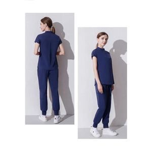 Ensemble de tenue d'infirmière pour femme : Haut décontracté à col en V et pantalon, tenue de travail pour hôpital, ensemble de blouses d'infirmière pour femme - Product Image 2