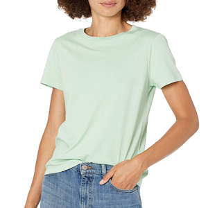 Cotton <b>T</b> <b>Shirts</b> <b>for</b> Women | Casual Short Sleeve Round Neck Plain Tops | Soft Comfortable <b>Ladies</b> Crew Neck Cotton Tee <b>Shirts</b> - Product Image 1