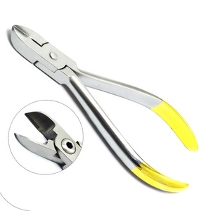 Coupe-fil en acier inoxydable TC 12,5 cm, coupe-fil distal orthodontique en carbure de tungstène, pince coupante robuste pour fils - Product Image 1