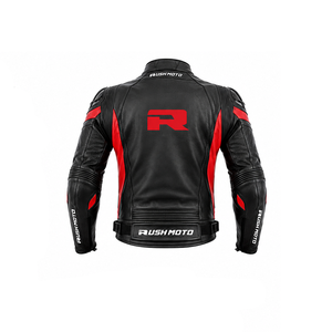 Chaqueta de Cuero para Motociclista de Alta Calidad para Hombre, Fabricada con Piel de Oveja Genuina, Transpirable, Impermeable, con Logotipo Personalizado - Product Image 5