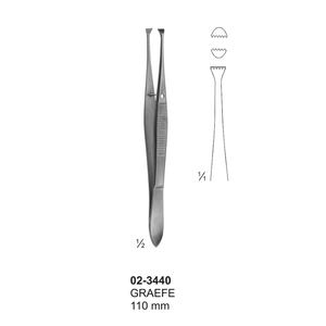 Pinzas Graete de 110 mm |   Instrumento Quirúrgico de Acero Inoxidable de Primera Calidad, Clase I - Product Image 3