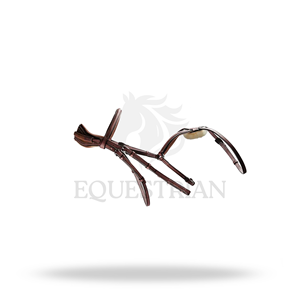 Bridon de dressage anglais à sangle de nez anatomiche en forme de 8, avec surpiqûres décoratives, taille complète, pour le confort du cheval - Product Image 4