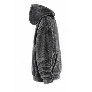 Heavyweight Sherpa Fleece <b>Hoodie</b> <b>for</b> <b>Men</b> Women Relaxed Fit Winter Casual Wear Custom Design Wholesale Manufacturer - Product Image 2