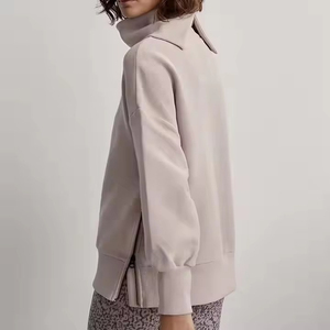 Sudadera con capucha de cachemira para mujer, cuello simulado, corte holgado, talla grande, estilo casual, venta al por mayor a precio de fábrica - Product Image 4