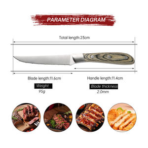 Cuchillo de Camping de Acero Inoxidable con Hoja Recta y Mango de Madera, Grado Industrial, Ecológico, Hecho en Pakistán, con Funda de Cuero, OEM, 1 Año de Garantía - Product Image 4