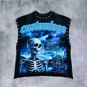 เสื้อกล้ามพิมพ์ลายกราฟิกตามสั่ง ผ้าหนา GSM 100% คอตตอน คุณภาพพรีเมียม ระบายอากาศได้ดี แห้งเร็ว เป็นมิตรกับสิ่งแวดล้อม - Product Image 1