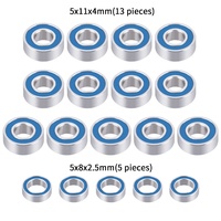 Jeu complet de roulements d'essieu 18 pièces pour pièces de voiture Tamiya HotShot 1/10 58391 RC