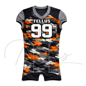 8Panel American Football Jersey Customized Color Short Breathable Quick Dry 100% Polyester Custom Logo High Quality Low Price - Product Image 5
