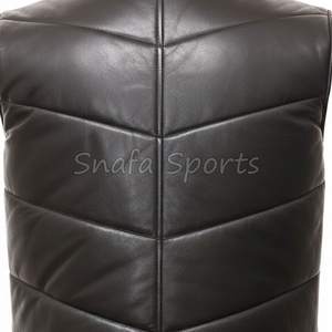 เสื้อกั๊กหนังสีดำสำหรับผู้ชายเสื้อกั๊กลำลองหนังแท้คุณภาพดีอินเทรนด์ - Product Image 5