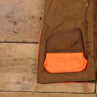Gilet de chasse pour homme en polyester de qualité supérieure, haute visibilité, orange vif et marron, pour l'aventure en montagne et le tir, vente en gros à prix abordable
