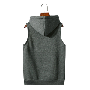 Sweat-shirt à capuche en maille perlée pour homme - Tissu en polyester/coton, coupe classique, imperméable et coupe-vent, idéal pour la salle de sport en été - Product Image 6