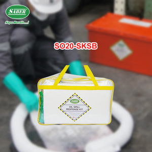 Kit de Respuesta a Derrames de Aceite de 20 Litros, Set Absorbente de Hidrocarburos de Emergencia con Almohadillas, Calcetines y EPP para Contención de Derrames en Talleres - Product Image 4