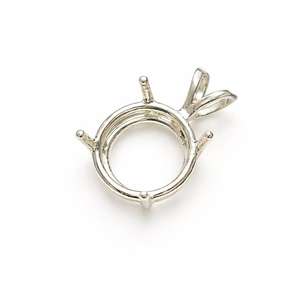 Bulk Order Supplier 925 Sterling Silver Round Blank Bezel Pendant Semi Mount For Stone Setting Bulk Silver <b>Settings</b> Manufacture - Product Image 2